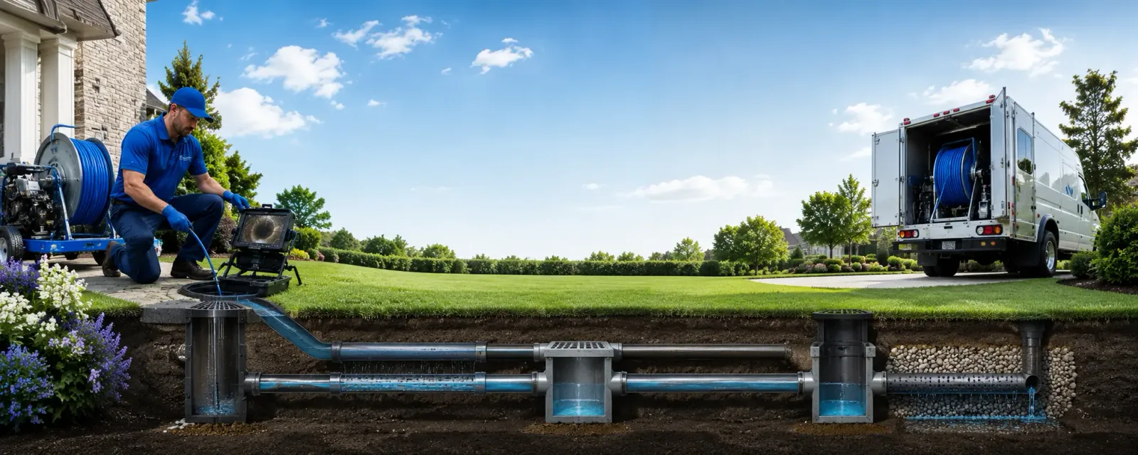 Outdoor drain cleaning information for Waiteville, WV